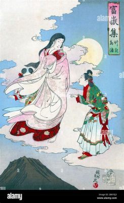  La Leggenda di Kaguya-hime: Una fanciulla lunare che desidera il ritorno a casa!